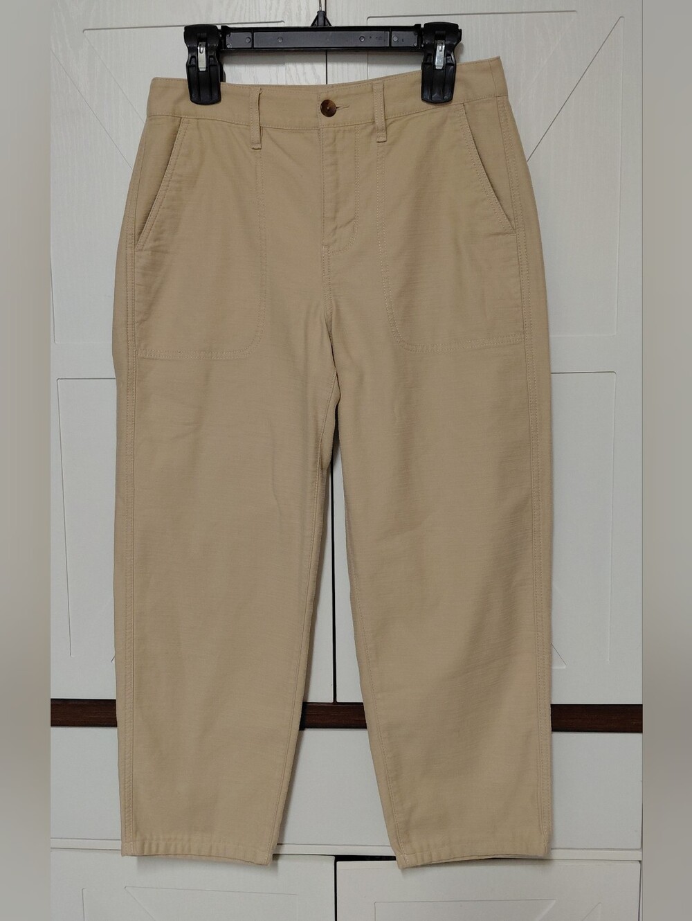J. Crew Khaki *Cotton Camp Crop Capri Pants Womens Size (6)